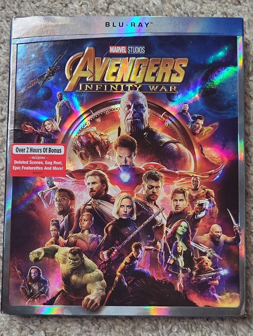 Marvel Avengers: Infinity War Blu-Ray With Sleeve